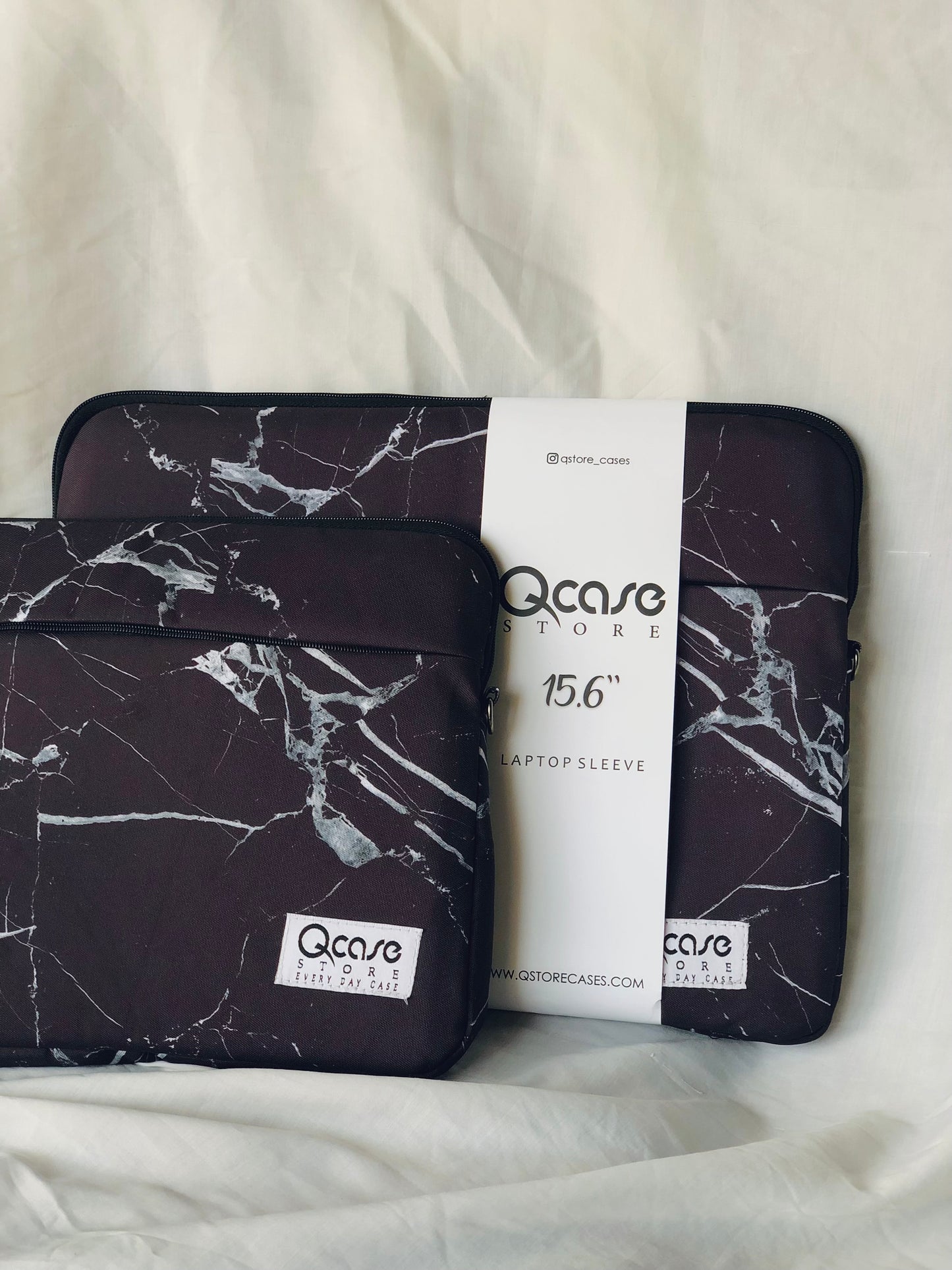 Black Marble Laptop Sleeve
