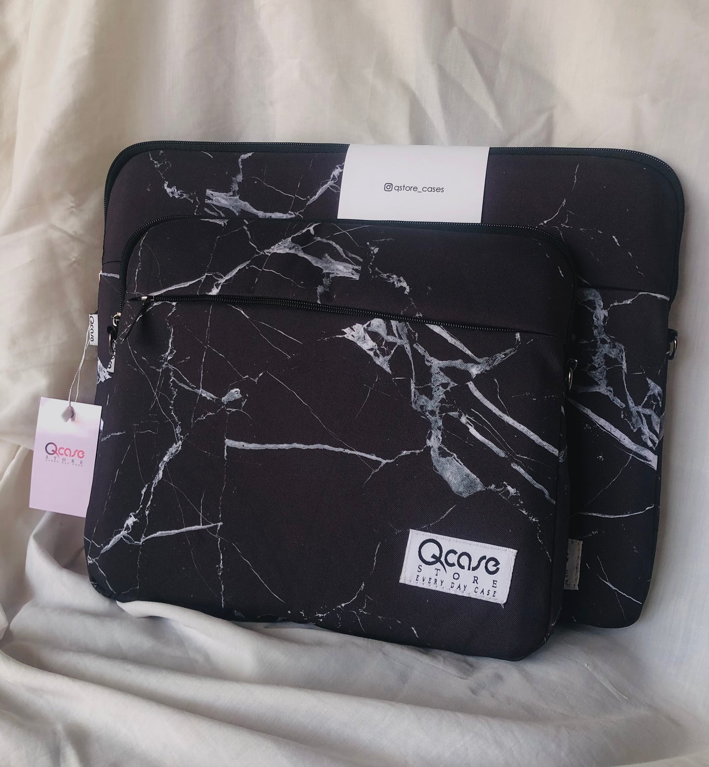 Black Marble Laptop Sleeve