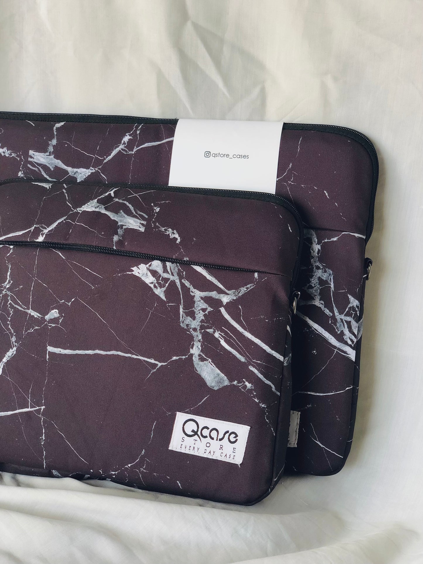 Black Marble Laptop Sleeve