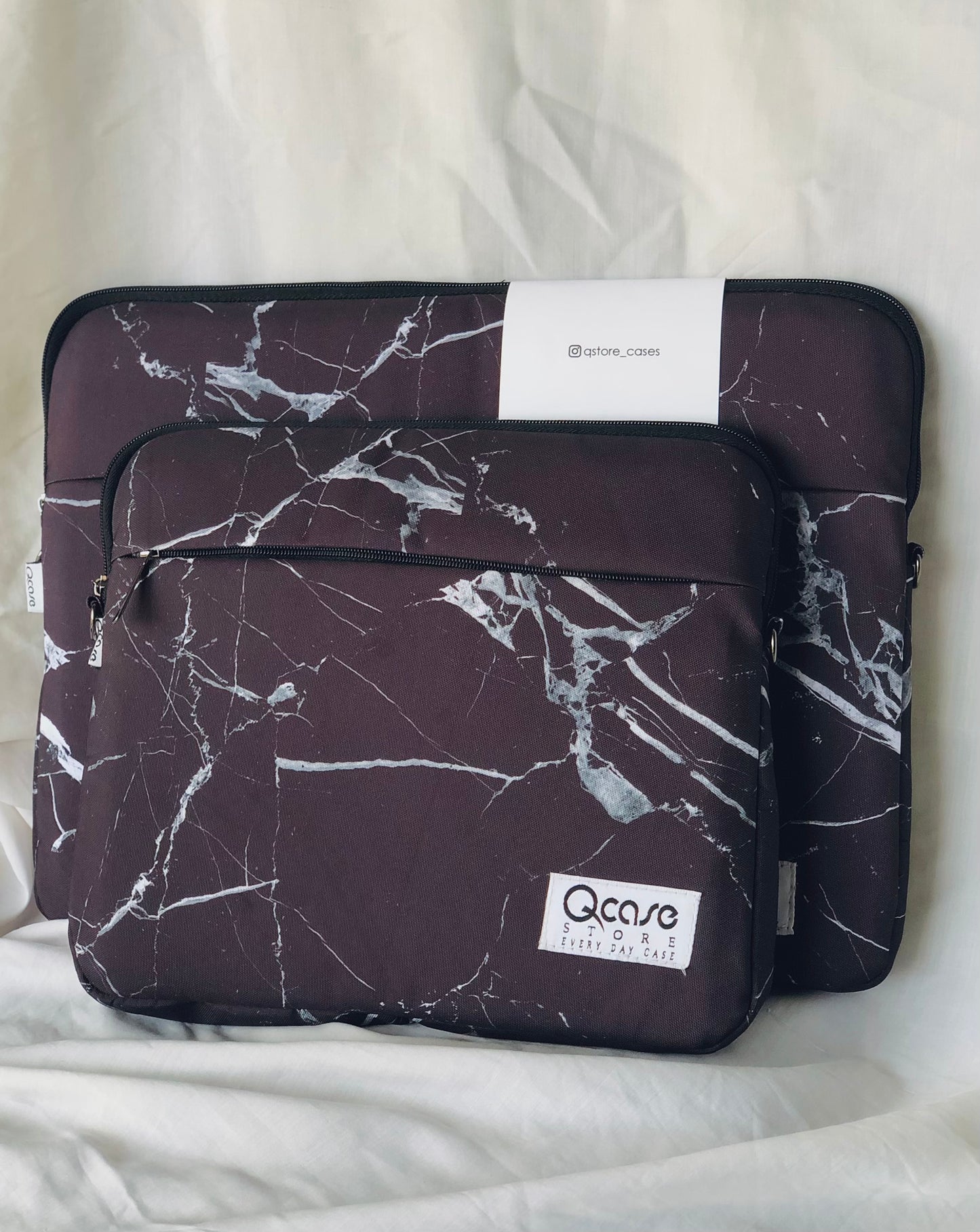 Black Marble Laptop Sleeve