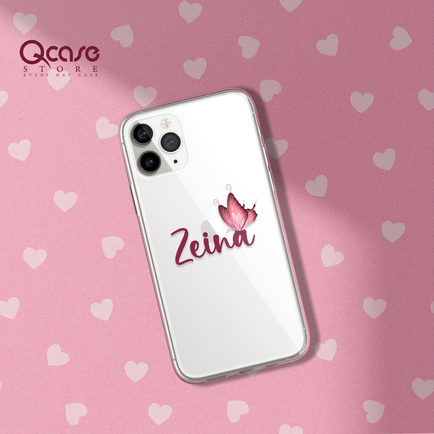 butterfly custom name phone case