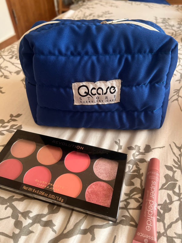 Royal Blue Puffy Pouch