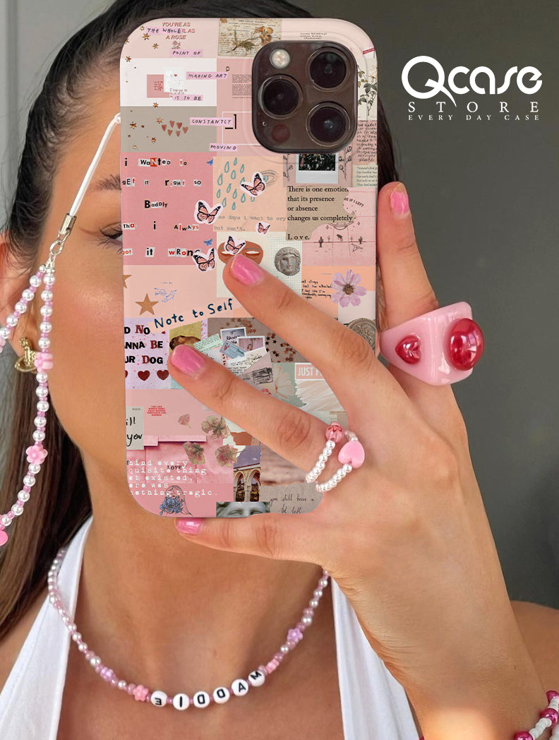 Pinky quotes and butterflies phone cover
