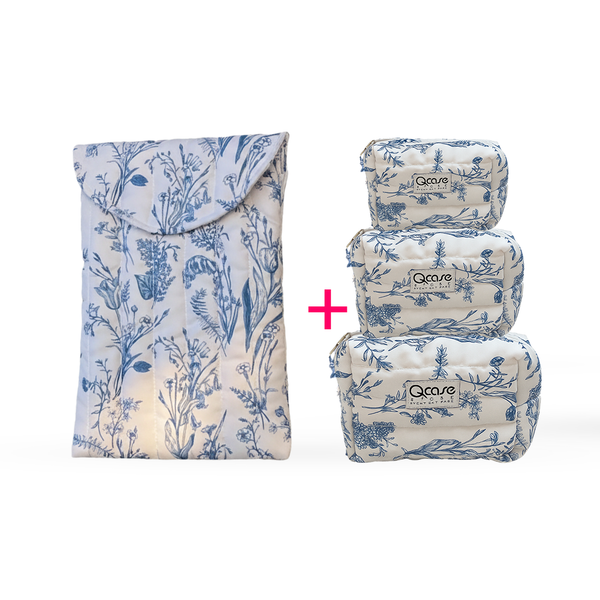 Vintage Blue Puffy Set