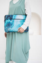 Load image into Gallery viewer, Sea waves marble laptop sleeve
