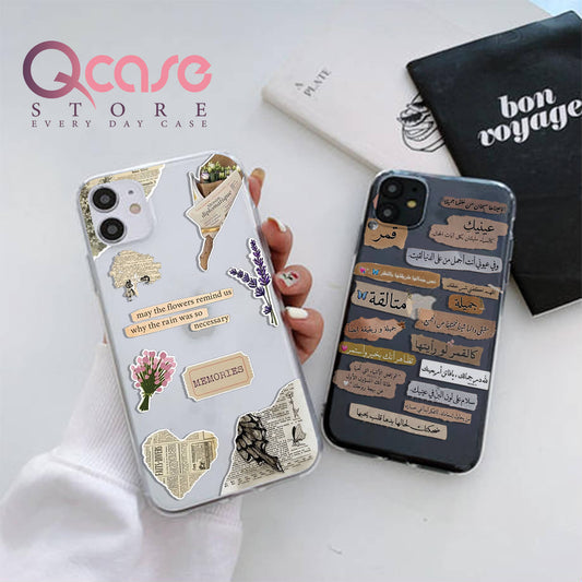 Lyrics and quotes clear phone cases