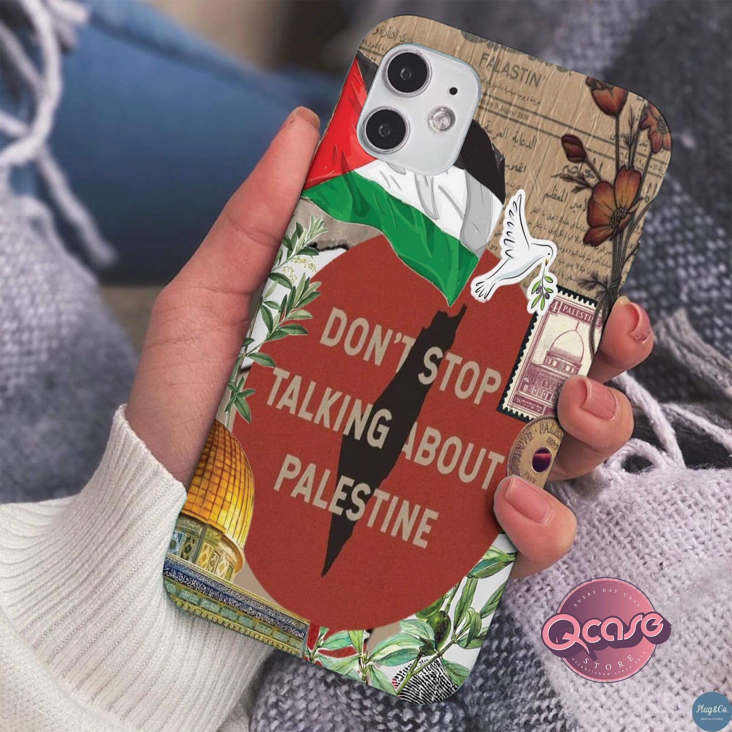 DON'T STOP TALKING ABOUT PALESTINE phone case