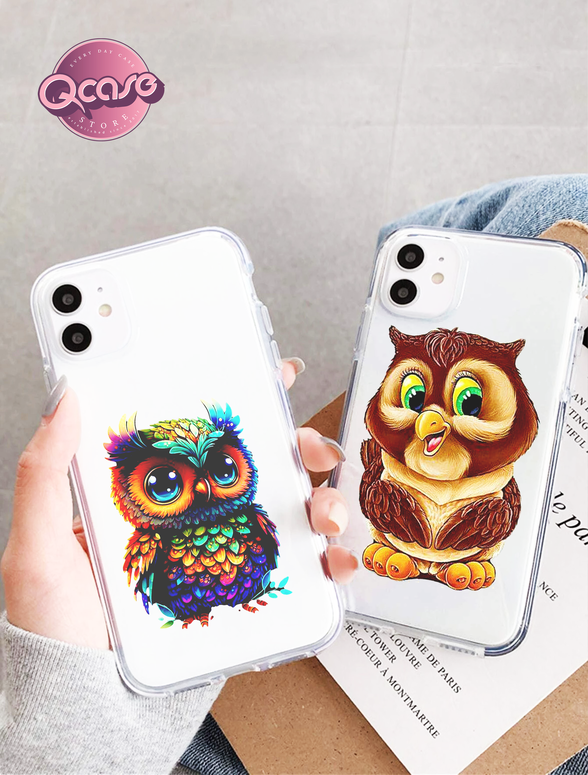 Clear Cases With Simple Cute Owl