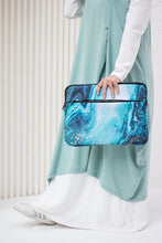 Load image into Gallery viewer, Sea waves marble laptop sleeve
