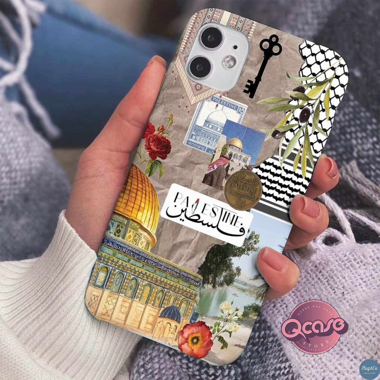 Palestine in Arabic phone cover