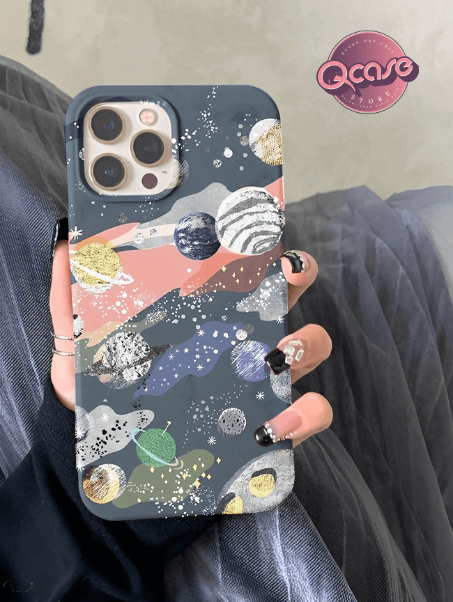 Planets in space phone cover