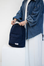 Load image into Gallery viewer, Blue Velvet Backpack
