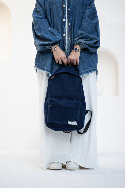 Blue Velvet Backpack