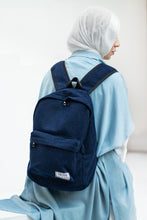 Load image into Gallery viewer, Blue Velvet Backpack
