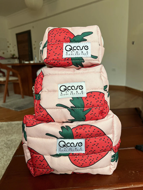 Strawberry Glow Pouch (3 sizes )