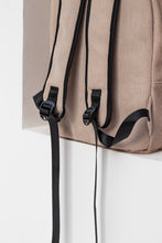 Load image into Gallery viewer, Beige Velvet Backpack
