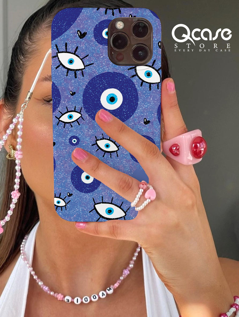 Blue evil eyes phone covers