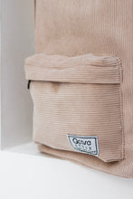 Load image into Gallery viewer, Beige Velvet Backpack
