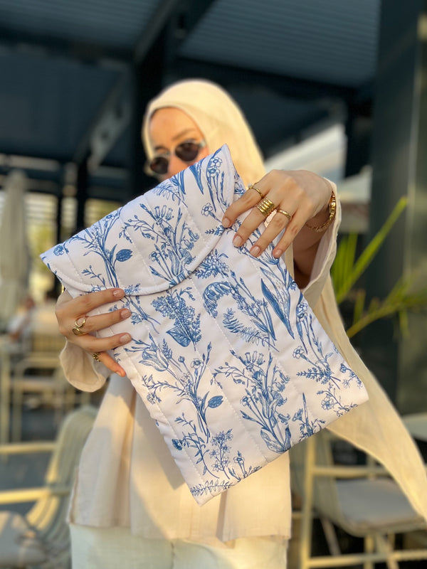 Vintage Blue Puffy Sleeve
