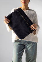 Load image into Gallery viewer, Black Velvet laptop sleeve
