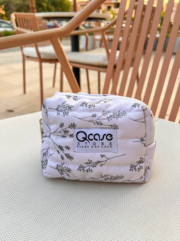 Beige Bloom Pouch
