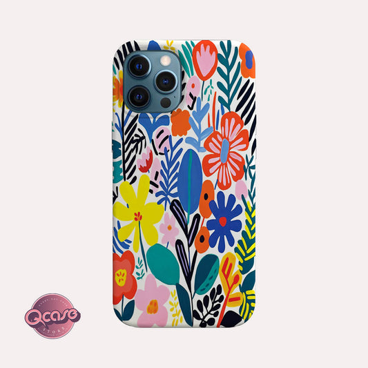 Colorful leaves phone case