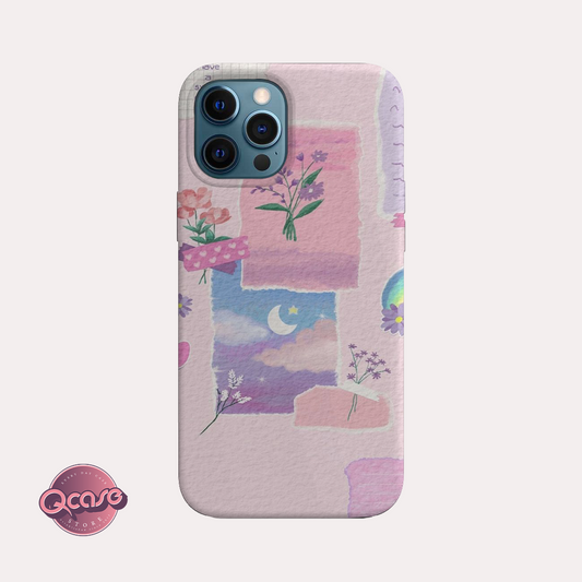 Purple pics in phone case