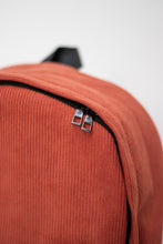 Load image into Gallery viewer, Orange Velvet Backpack
