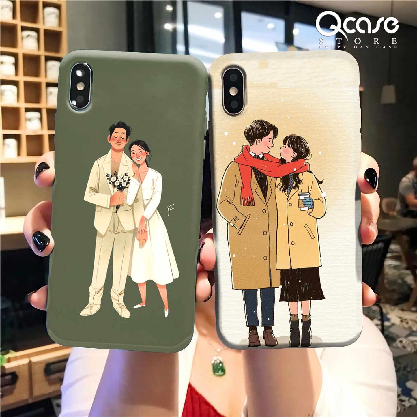 "Celebrate love with personalized phone wraps."