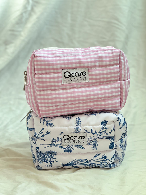 Pink Gingham Pouch