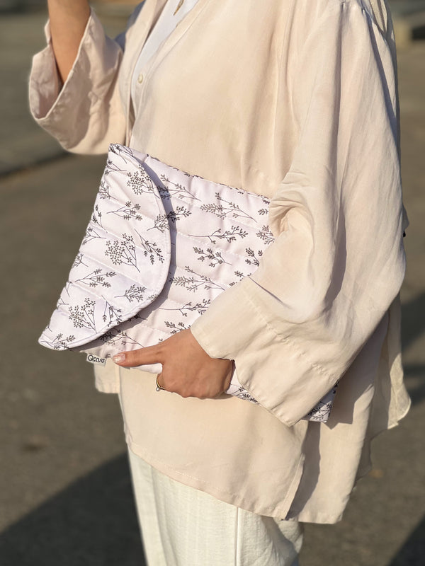 Beige Bloom Puffy Sleeve