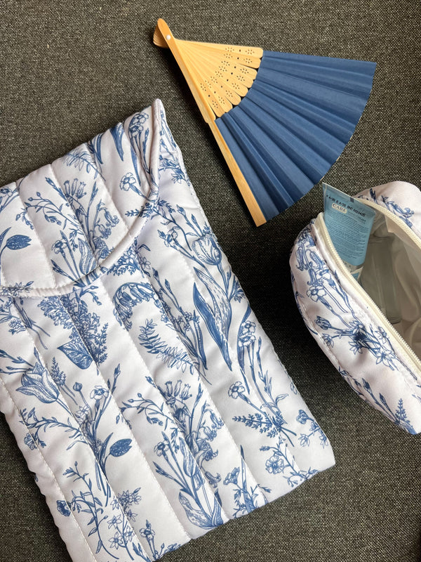 Vintage Blue Puffy Sleeve