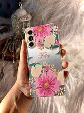 Load image into Gallery viewer, pink flowers customised name case
