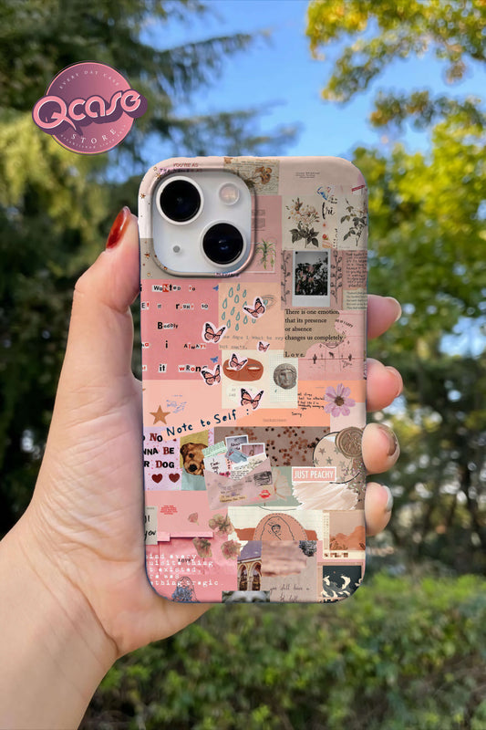 Cute Pinky background with Quotes Phone cover