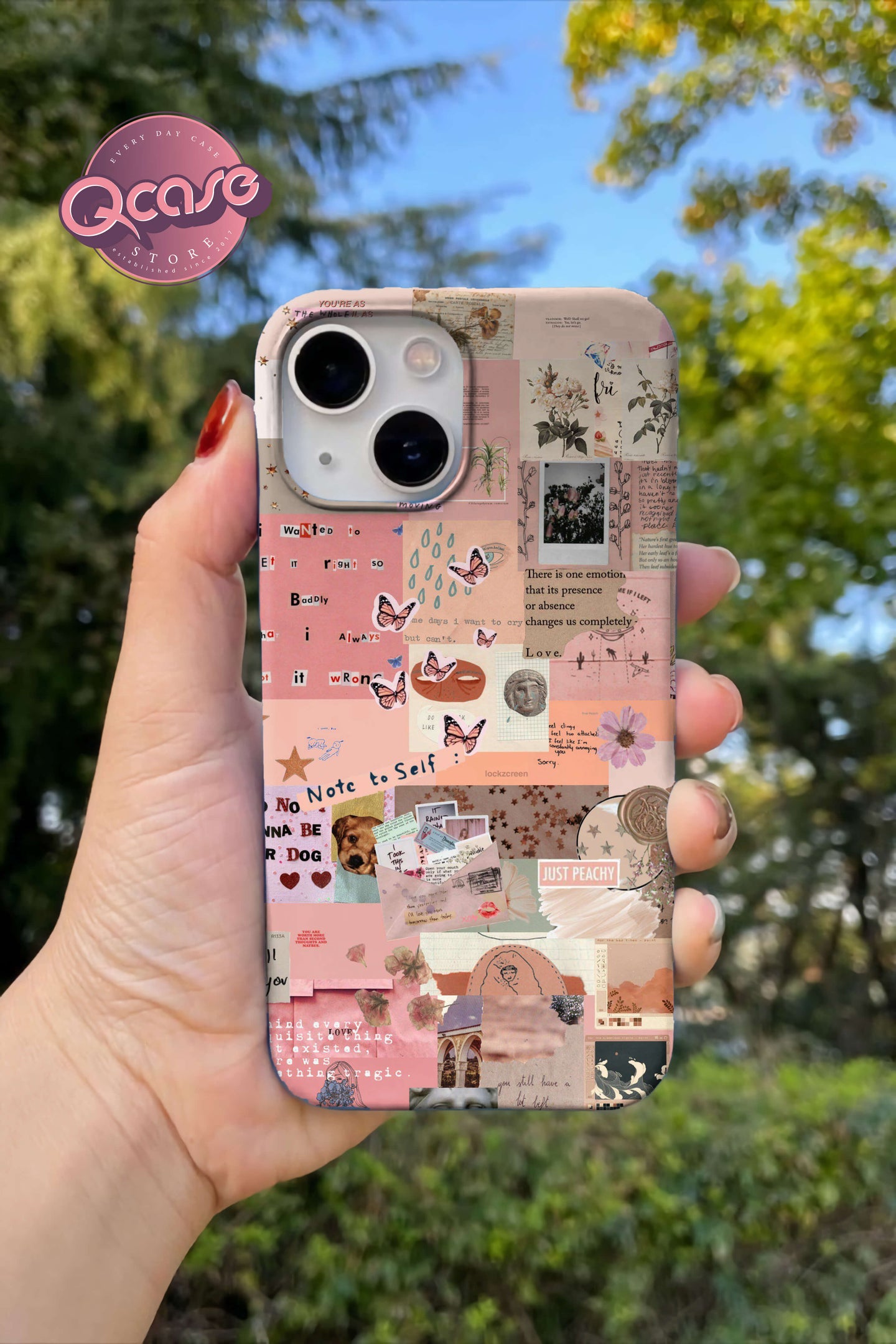 Cute Pinky background with Quotes Phone cover