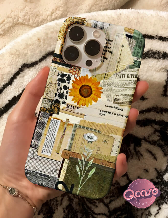 Sunflower with quotes Phone Cover