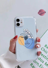 Load image into Gallery viewer, Abstract Girl Face Clear Phone Cover - Qcase Store | Everyday Case
