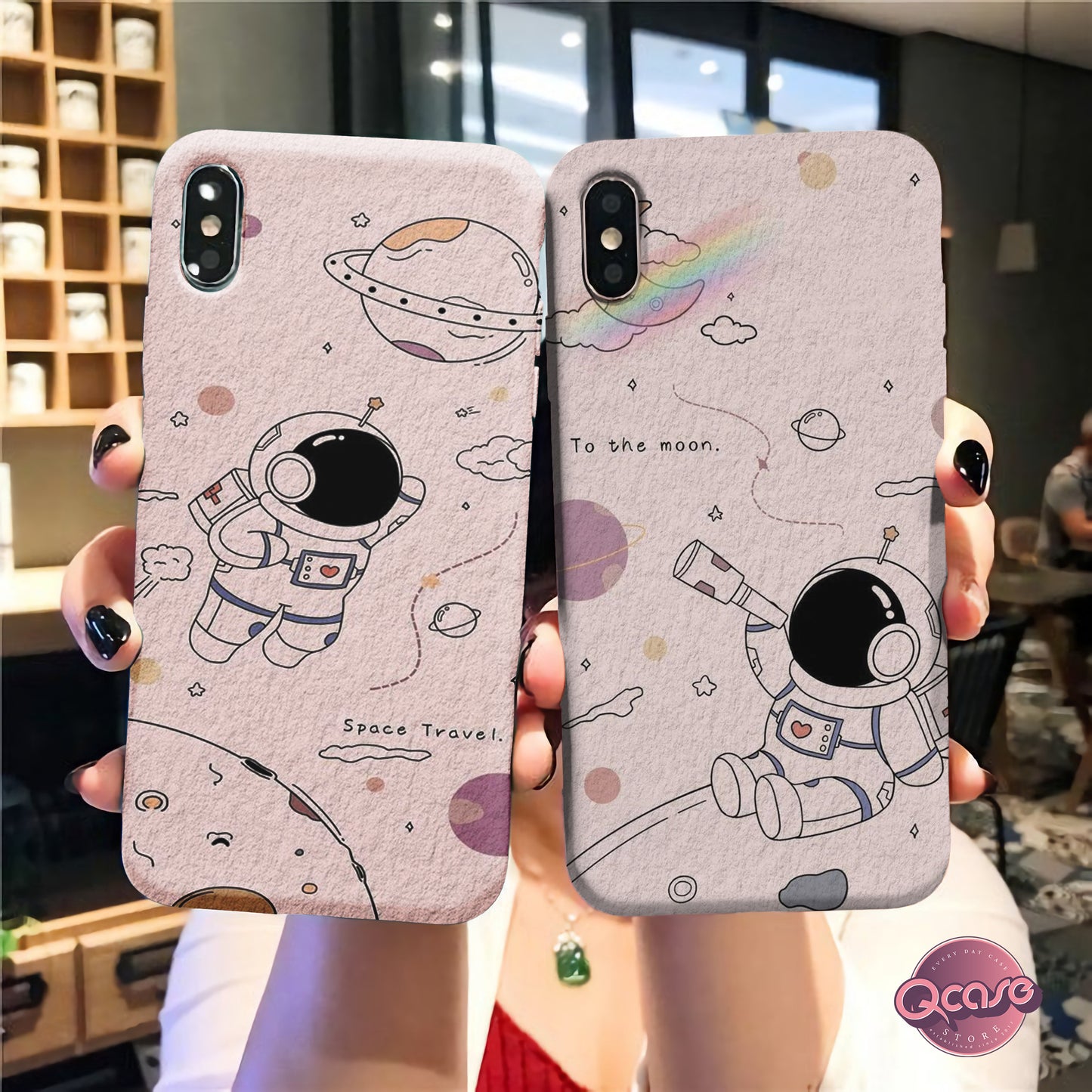 Matching Astronaut Phone Case