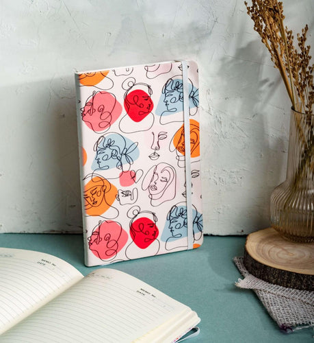Abstract Faces Notebook - Qcase Store | Everyday Case