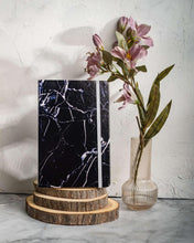 Load image into Gallery viewer, Black Marble Notebook - Qcase Store | Everyday Case
