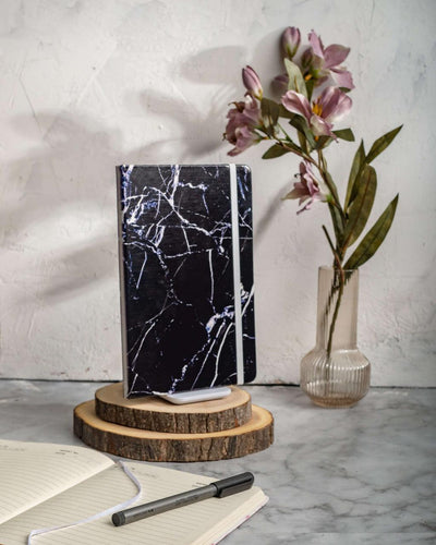 Black Marble Notebook - Qcase Store | Everyday Case