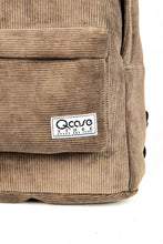Load image into Gallery viewer, Olive Green Velvet Backpack
