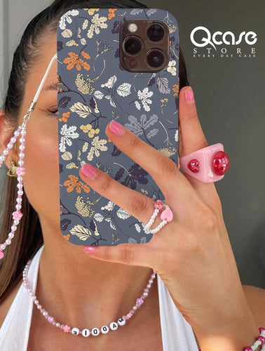 Grey Flowery Phone Cover - Qcase Store | Everyday Case