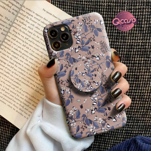 Beige Flowery Phone Cover - Qcase Store | Everyday Case