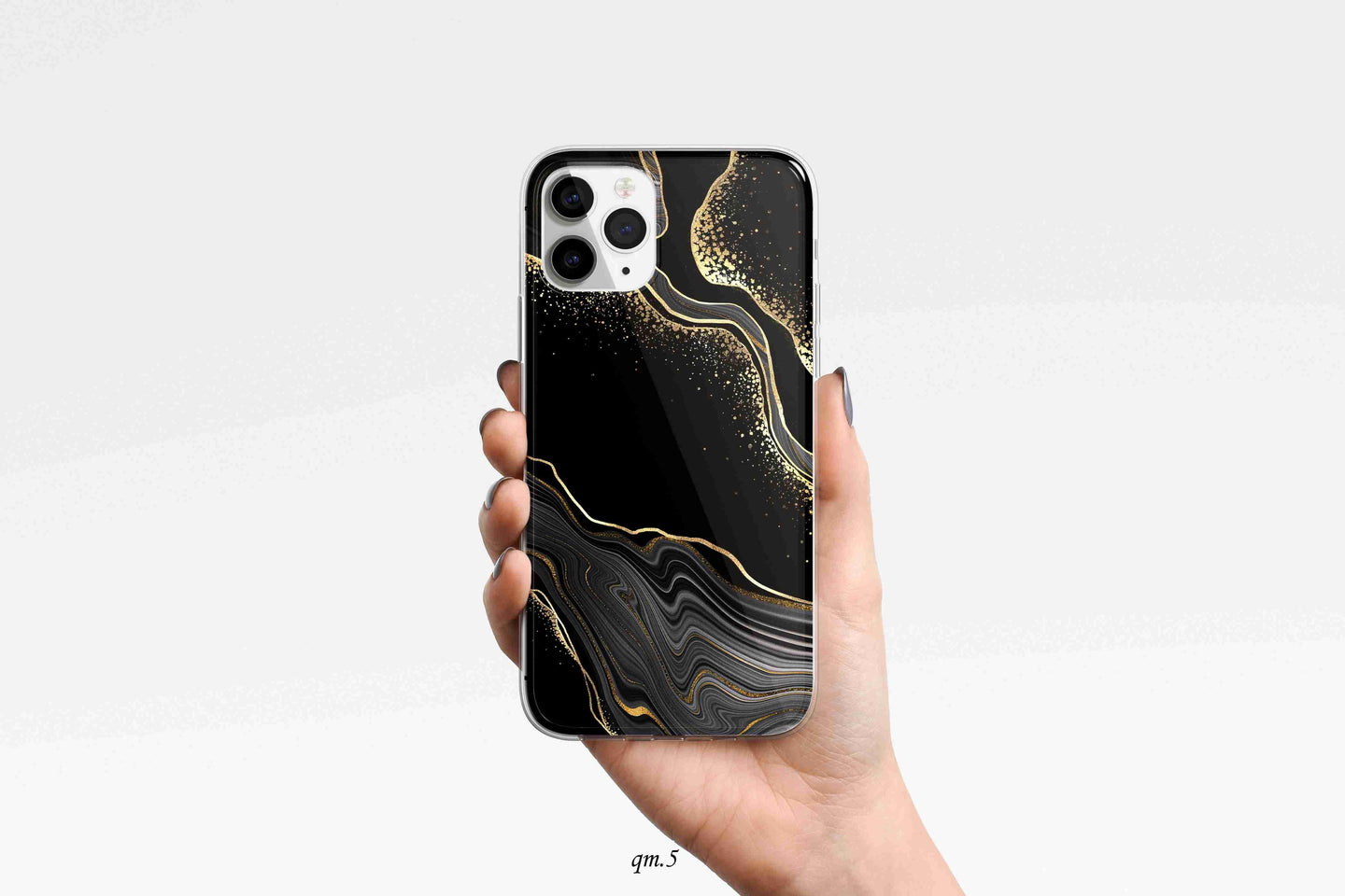 Black golden sea marble phone cover - Qcase Store | Everyday Case