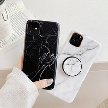 Load image into Gallery viewer, black marble phone cover - Qcase Store | Everyday Case
