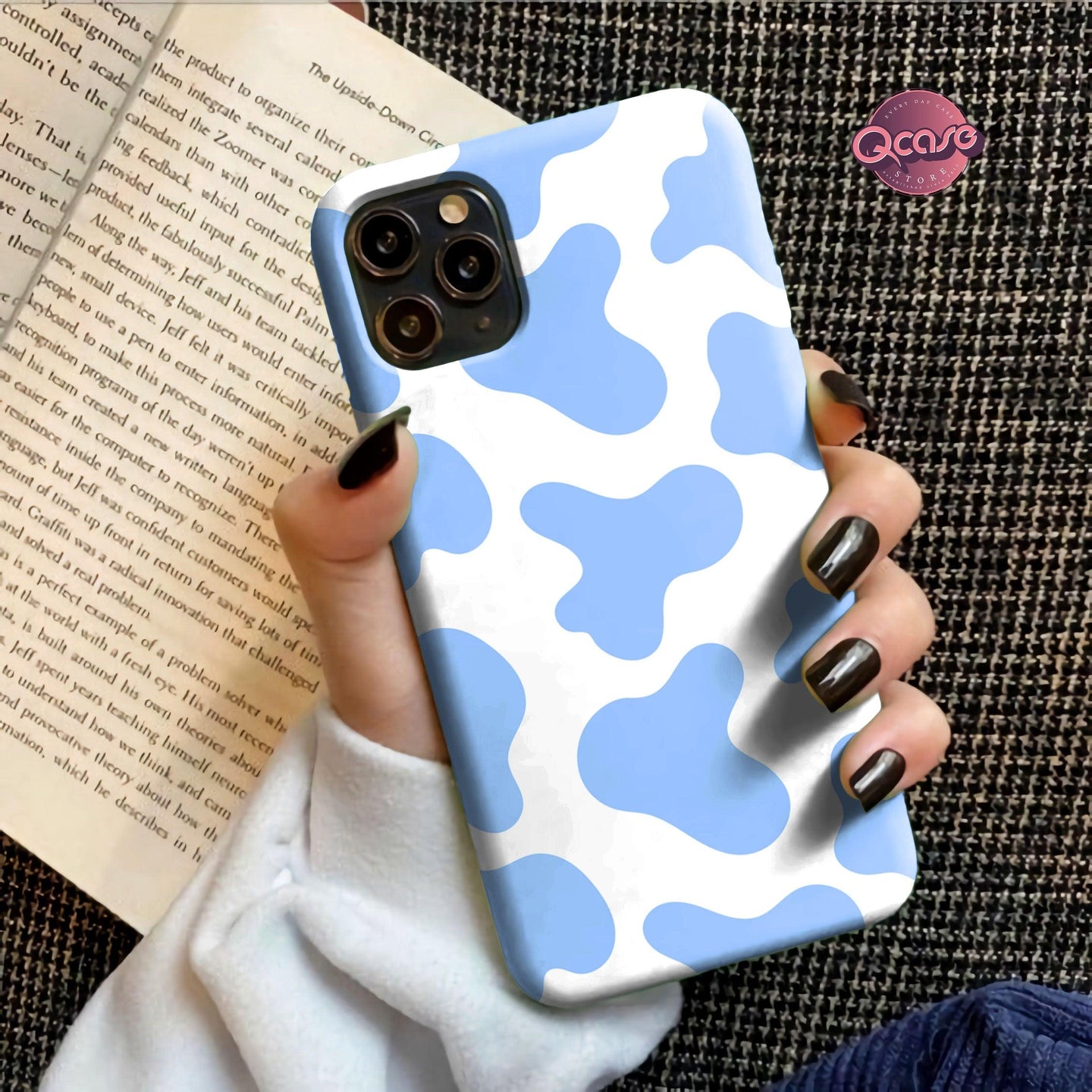 Blue and White Phone Cover - Qcase Store | Everyday Case