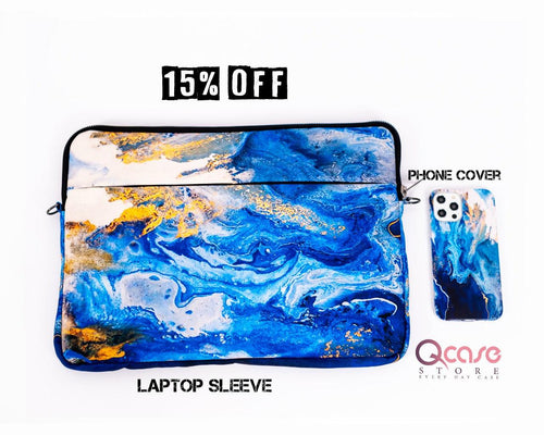 blue marble laptop sleeve - Qcase Store | Everyday Case