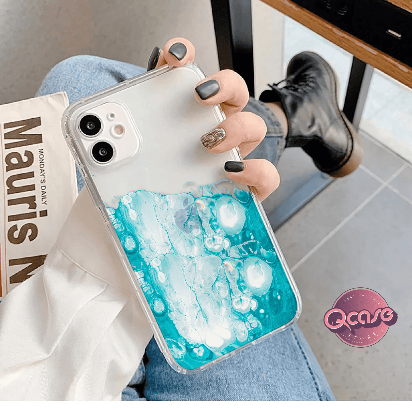 oil marble phone cover - Qcase Store | Everyday Case