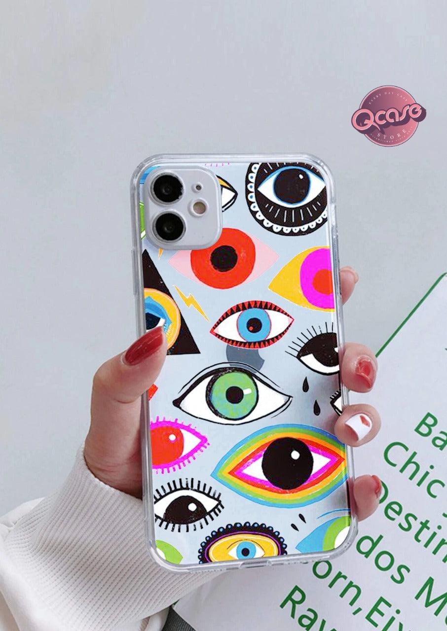 Colorful Eyes Clear Phone Cover - Qcase Store | Everyday Case